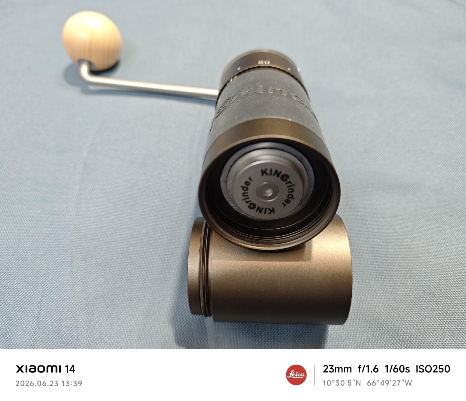 【Sliver】KINGrinder K6 Manual Coffee Grinder Straight Handle Stainless Burr customer photo 2