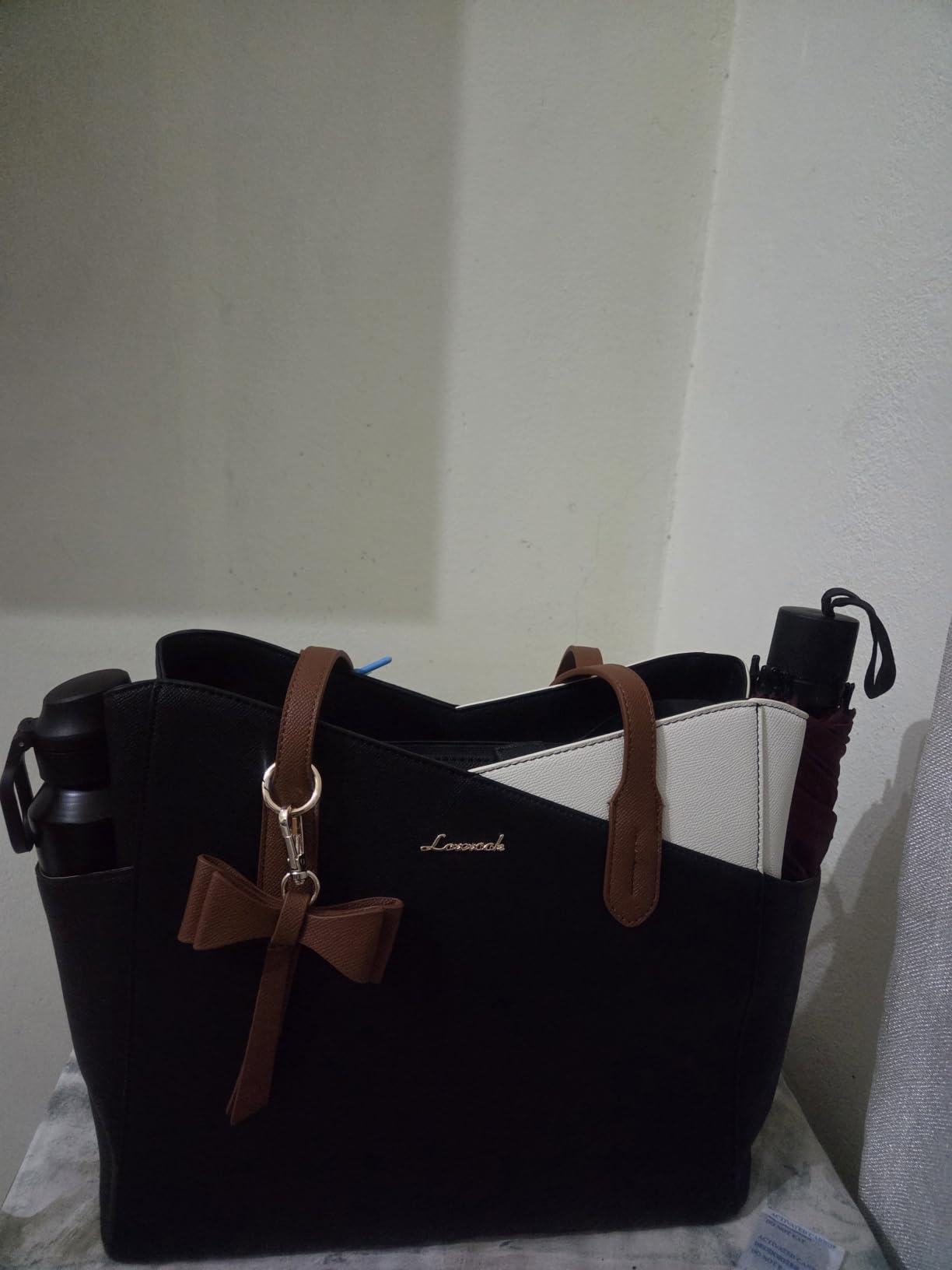 LOVEVOOK Small Tote Purse for Women, 2026 Structured PU Leather Handbags customer photo 2