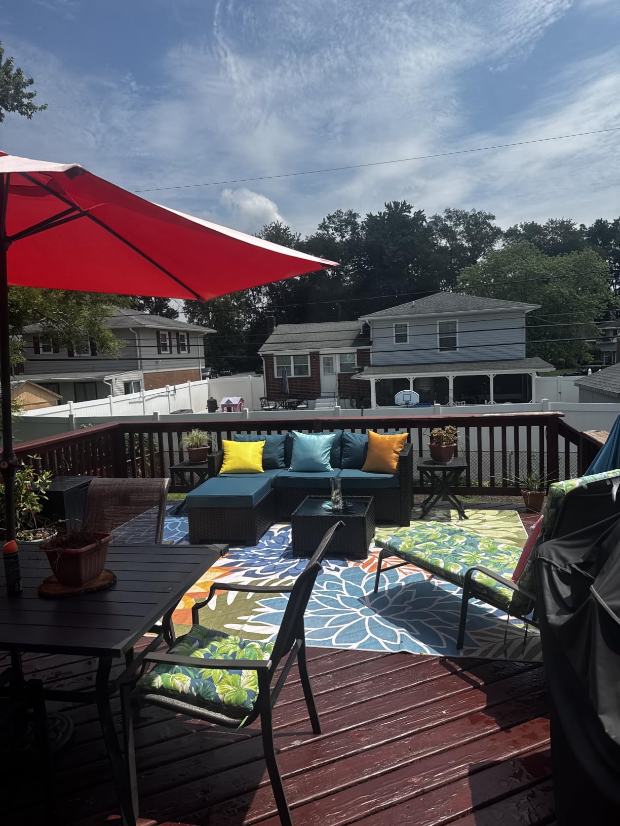 Oasishine Wicker Patio Furniture Patio Couch 3 Pieces Outdoor Sectional with Ottoman and Outdoor Glass Table Weathering Anti-Slip Cushions Furniture Covers, Light Grey customer photo 1