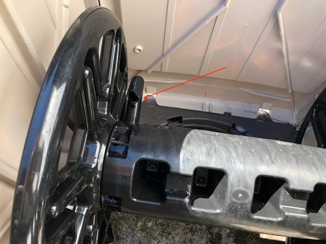 Suncast Swivel Smart Trak Hose Hideaway, 225 Foot x 5/8 Inch Garden Hose Reel with Smart Trak Guide & Swivel Base, Dove Gray/Cyberspace customer photo 2