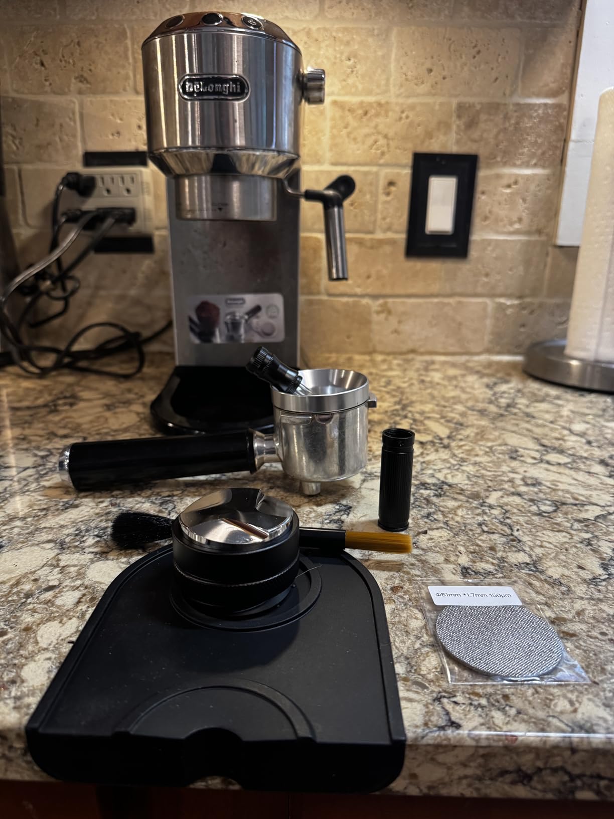 Philorn 51mm Espresso Accessories Kit, 6Pcs Distributor Tamper WDT Funnel customer photo 2