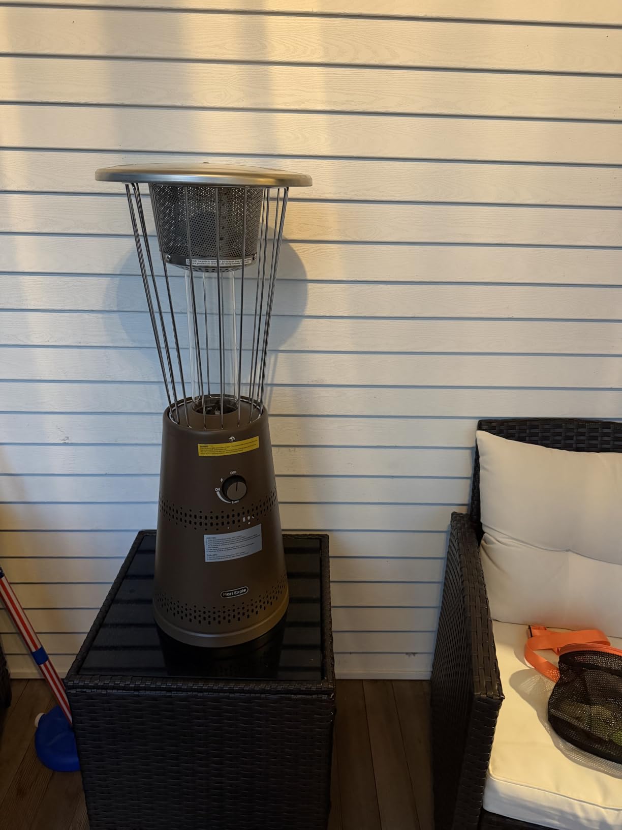 Tabletop Heater Patio Heater, 11,000 BTU Propane Patio Heater for Commercial, Balcony & Porch, Quartz Glass Tube, Portable Small Heater For Outdoor Use - Black customer photo 1