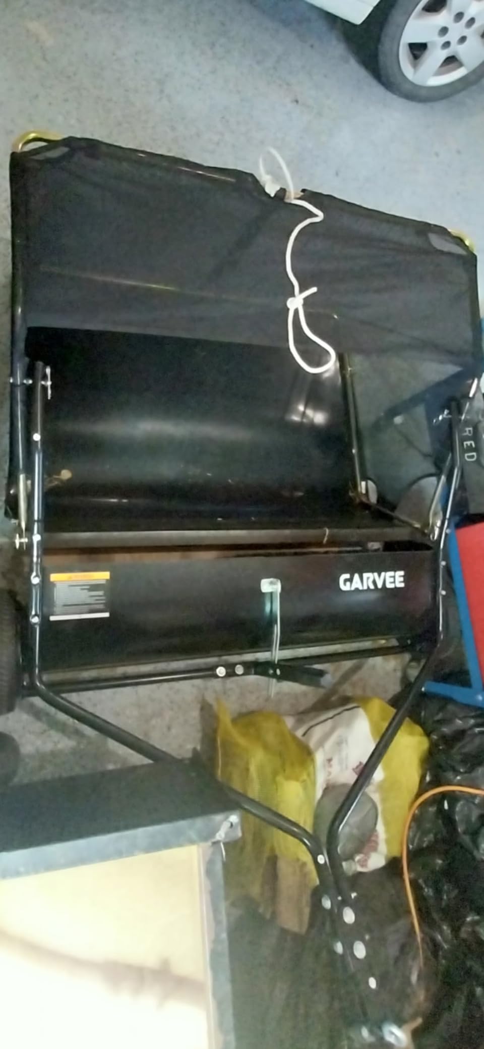 Garvee 52 in Tow-Behind Lawn Sweeper, High Hopper, Black customer photo 1