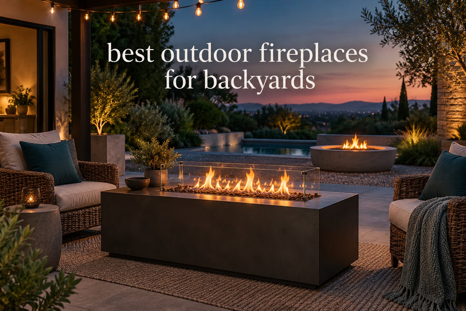 best outdoor fireplaces for backyards