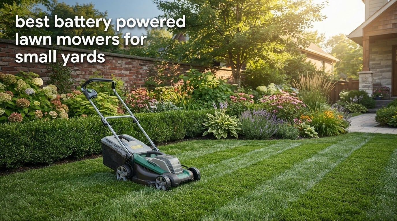 best battery powered lawn mowers for small yards