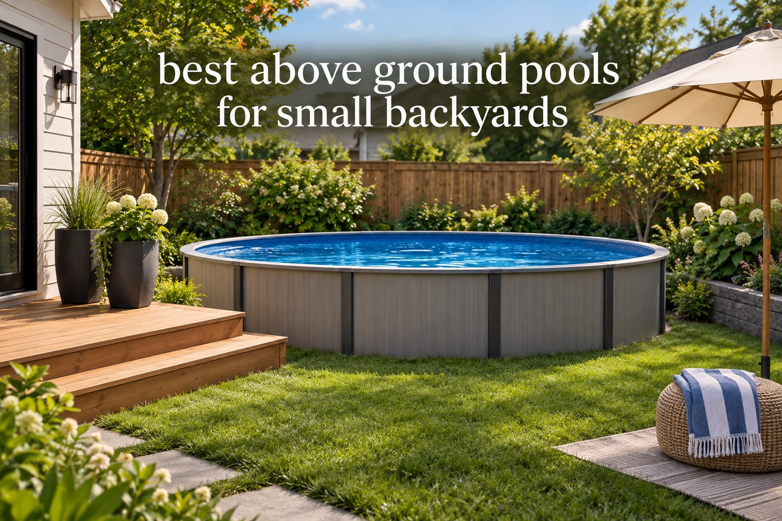 best above ground pools for small backyards