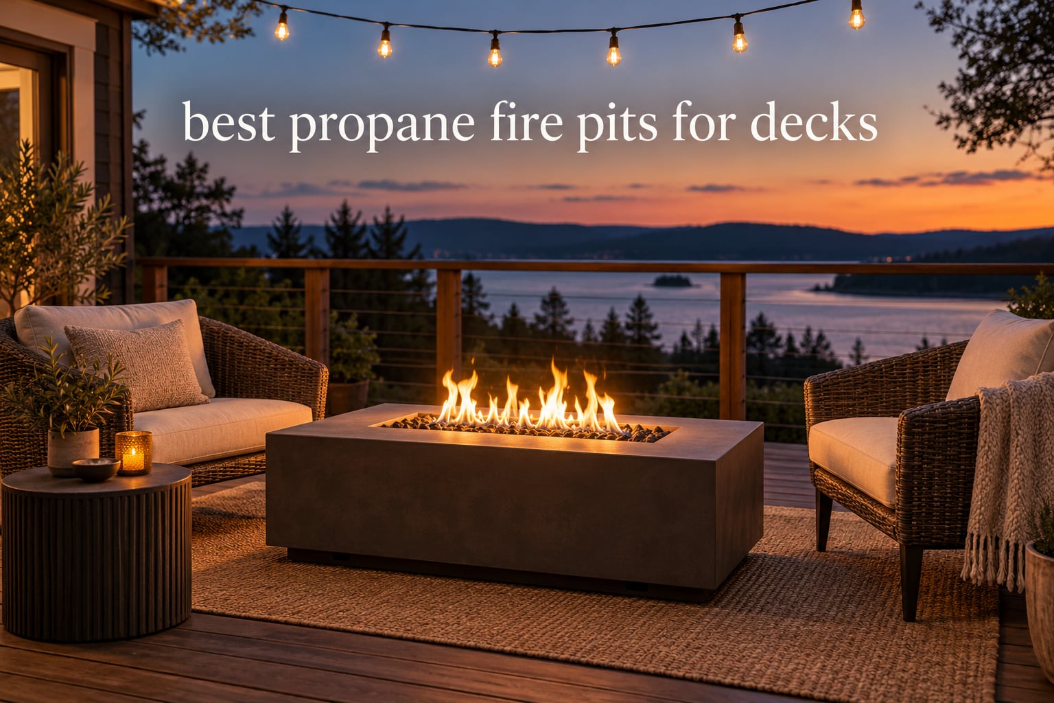 best propane fire pits for decks