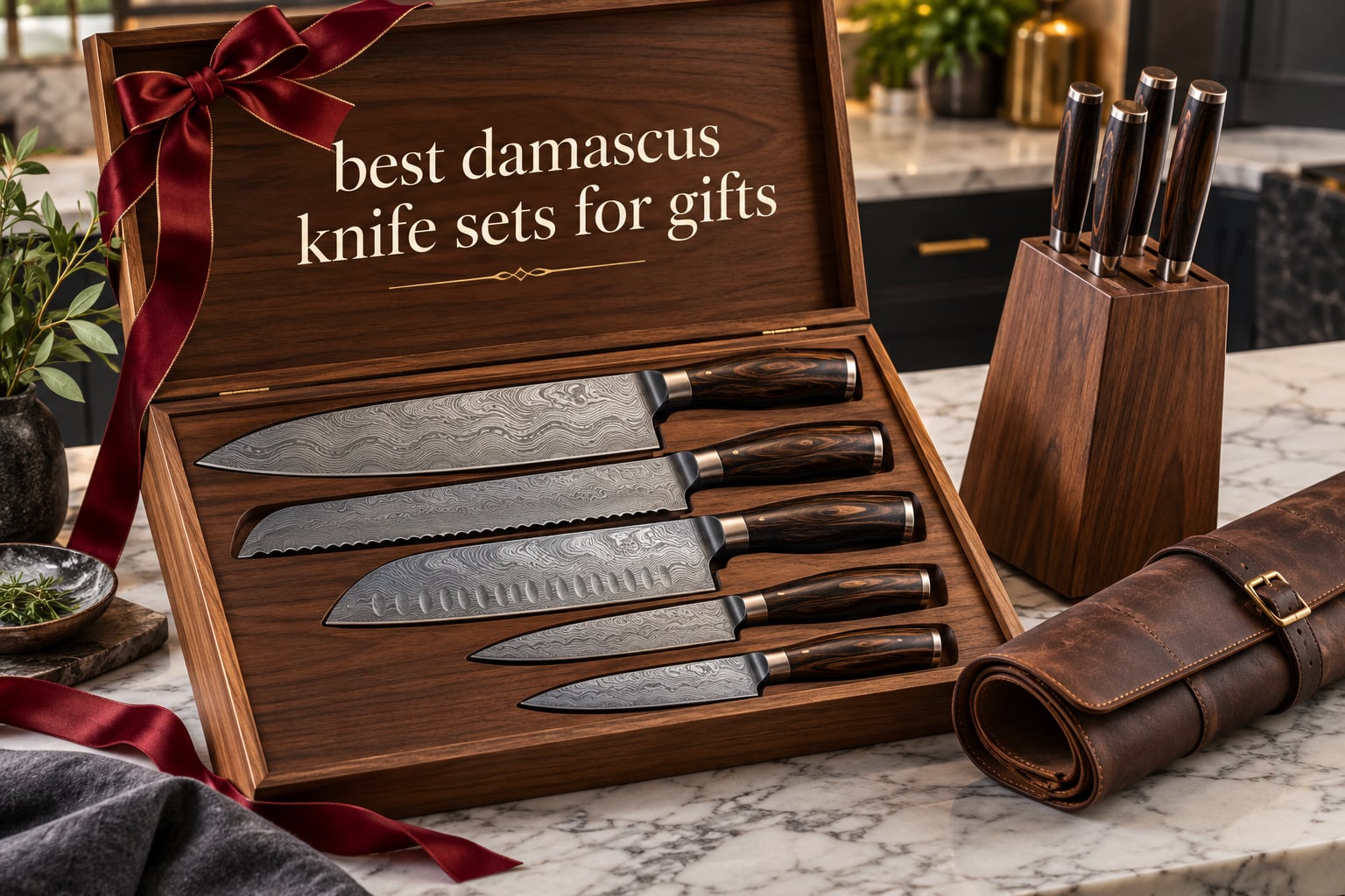 best damascus knife sets for gifts