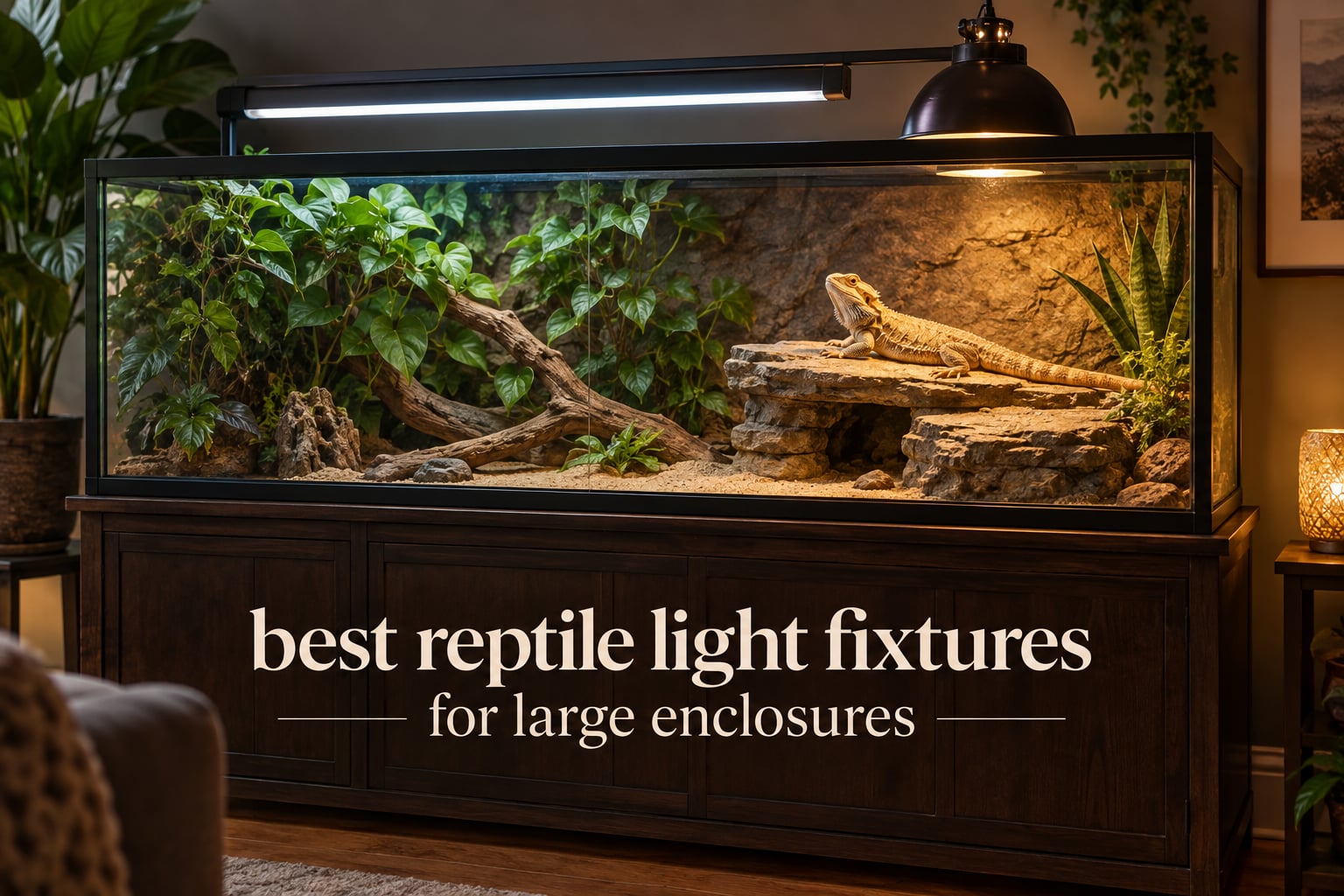 best reptile light fixtures for large enclosures