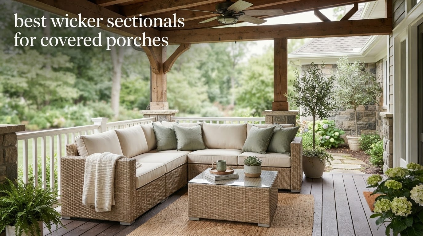 best wicker sectionals for covered porches