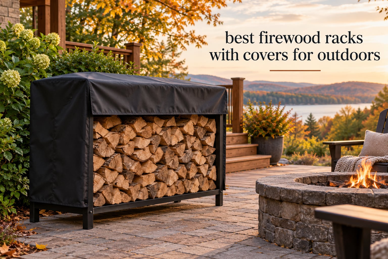 best firewood racks with covers for outdoors