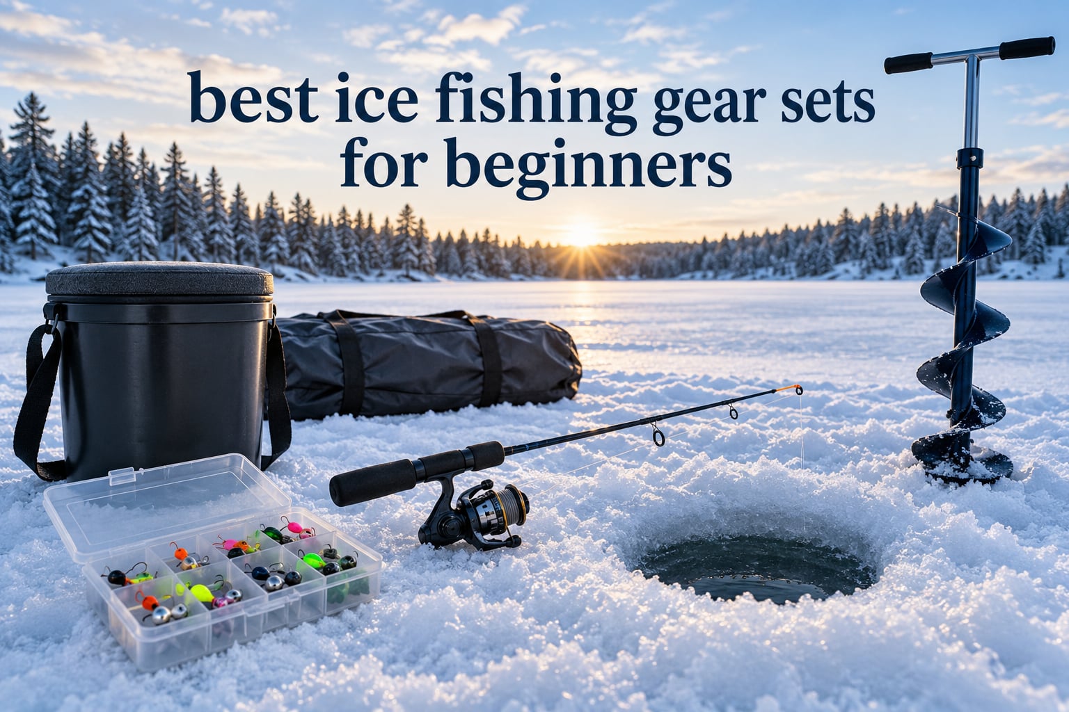 best ice fishing gear sets for beginners