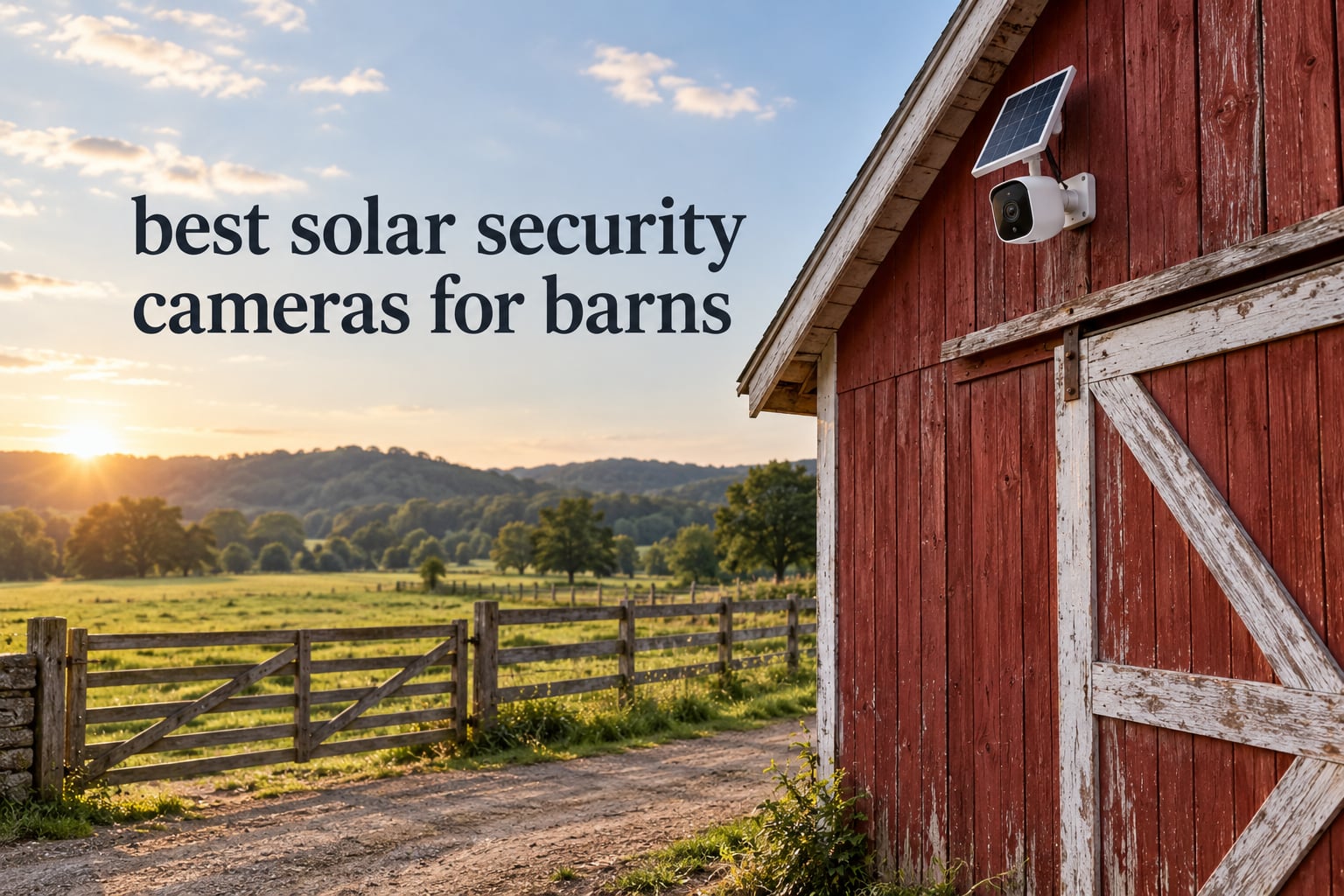 best solar security cameras for barns
