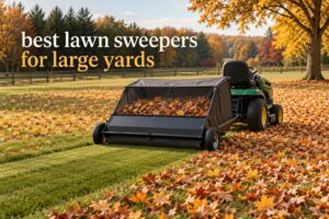 best lawn sweepers for large yards