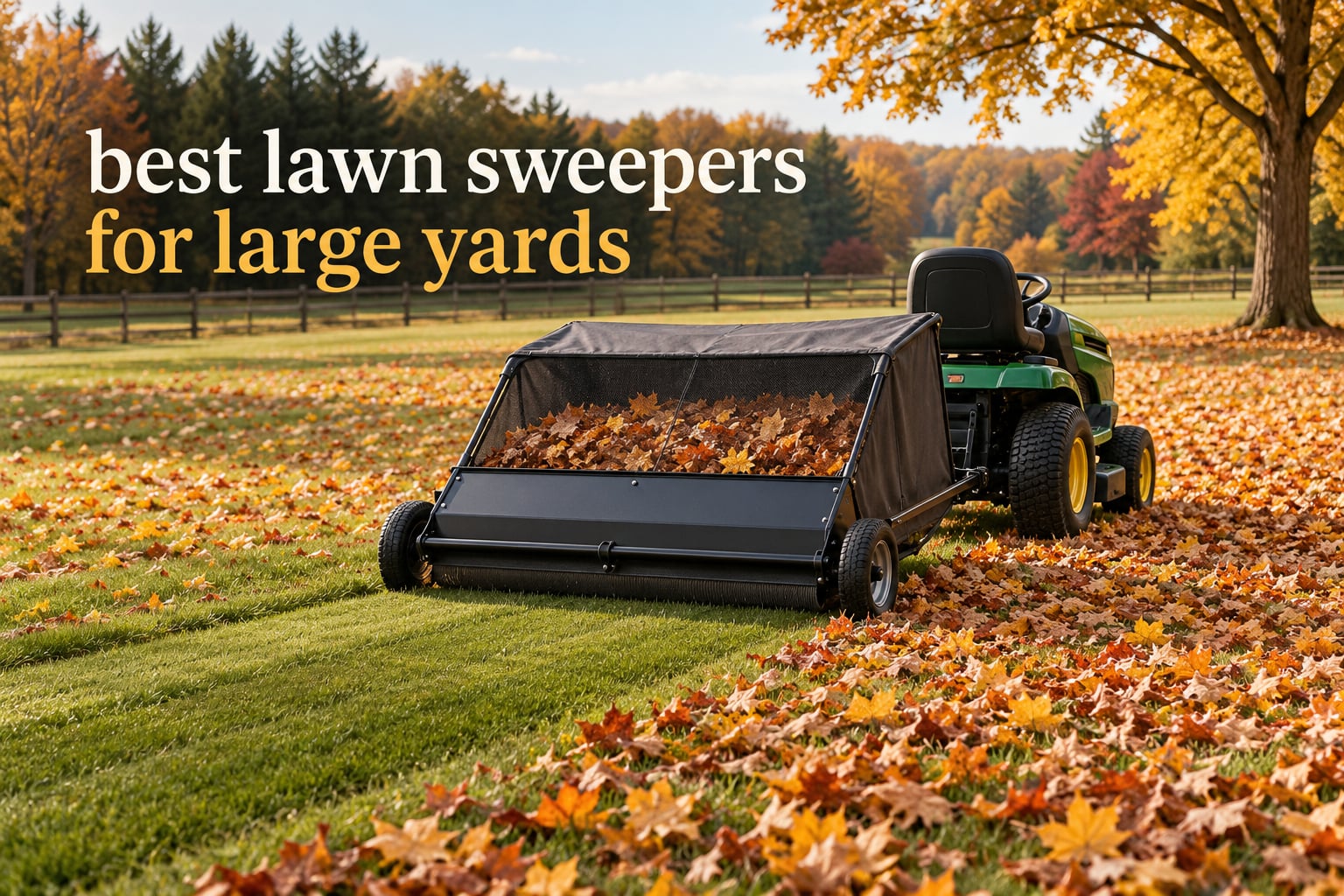 best lawn sweepers for large yards