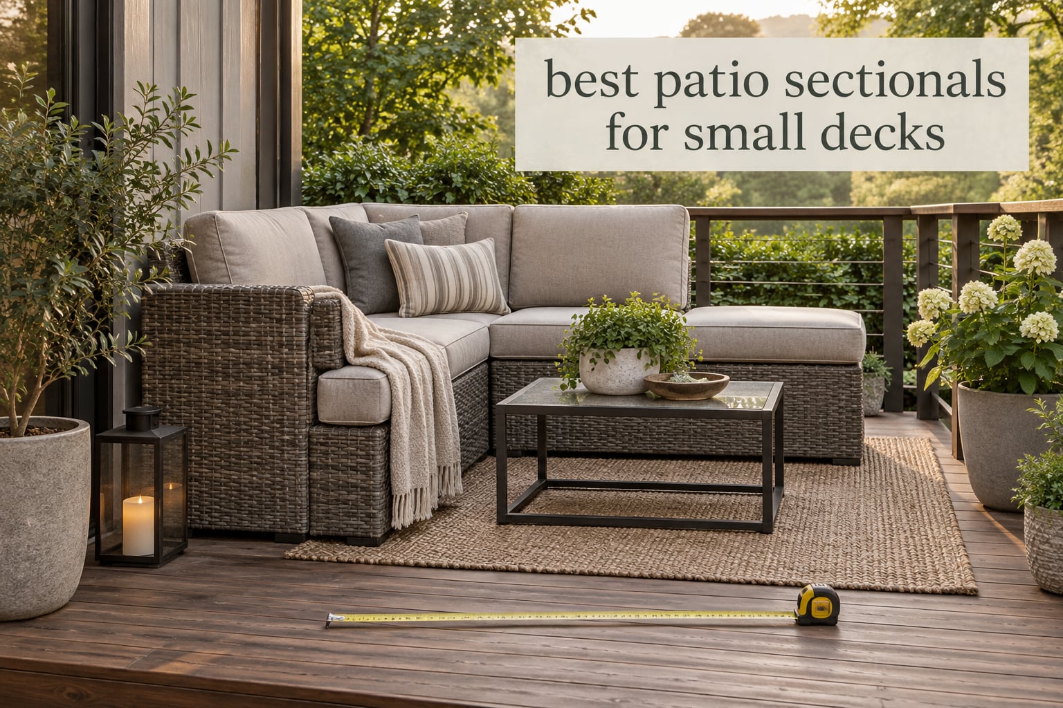 best patio sectionals for small decks