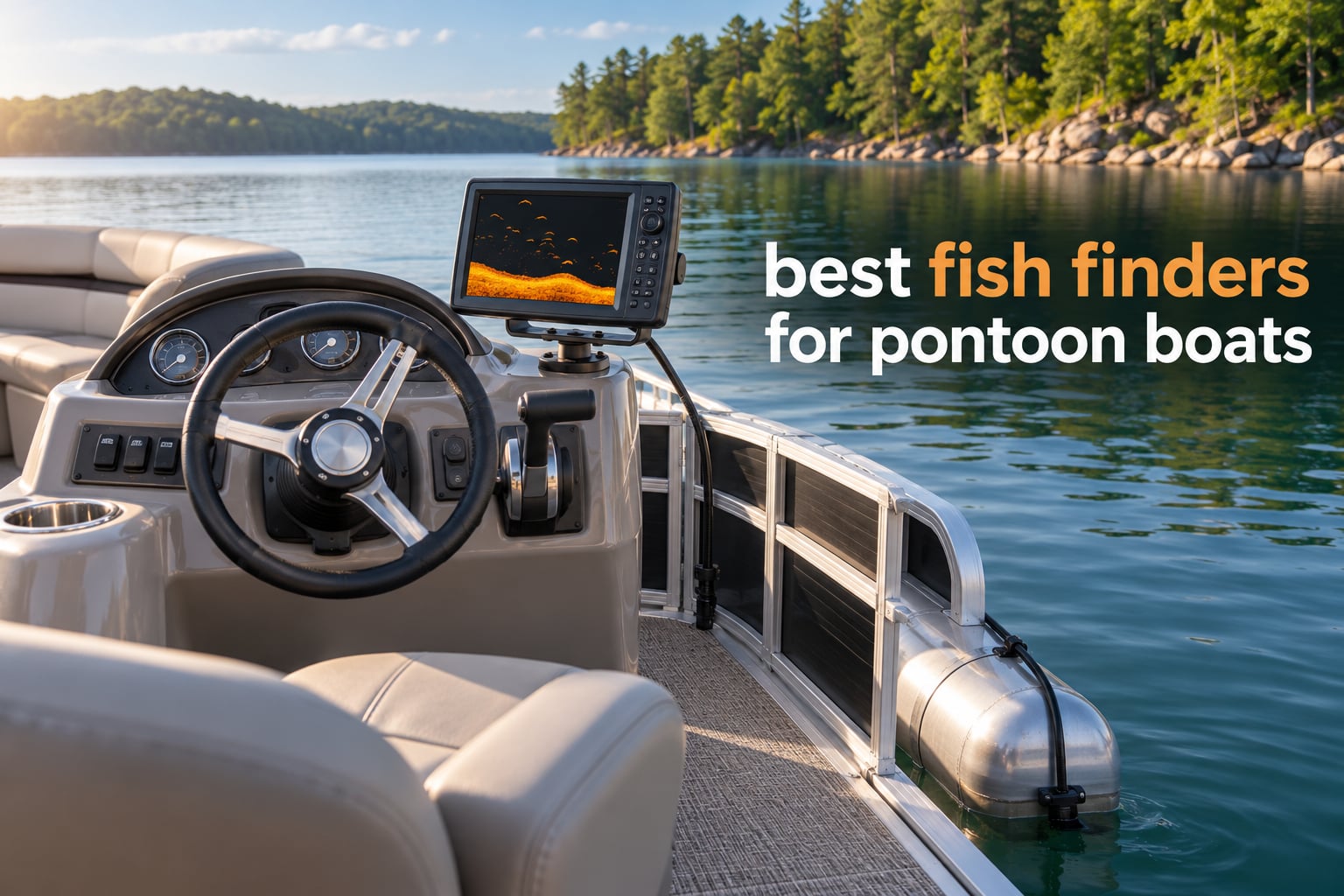 best fish finders for pontoon boats