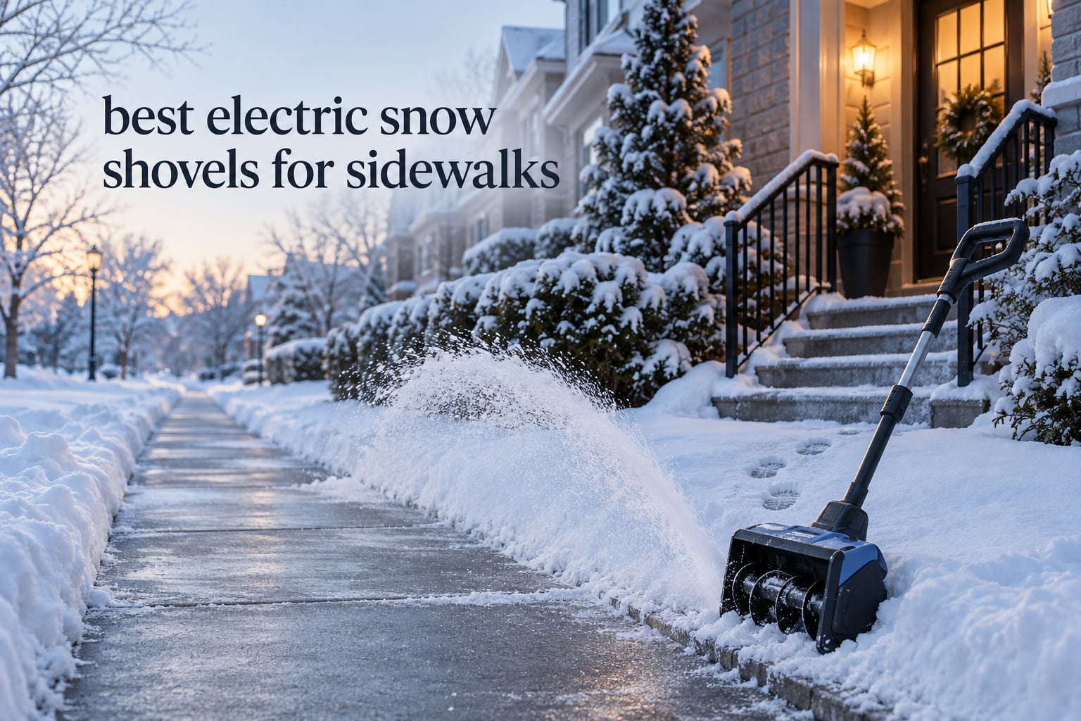 best electric snow shovels for sidewalks