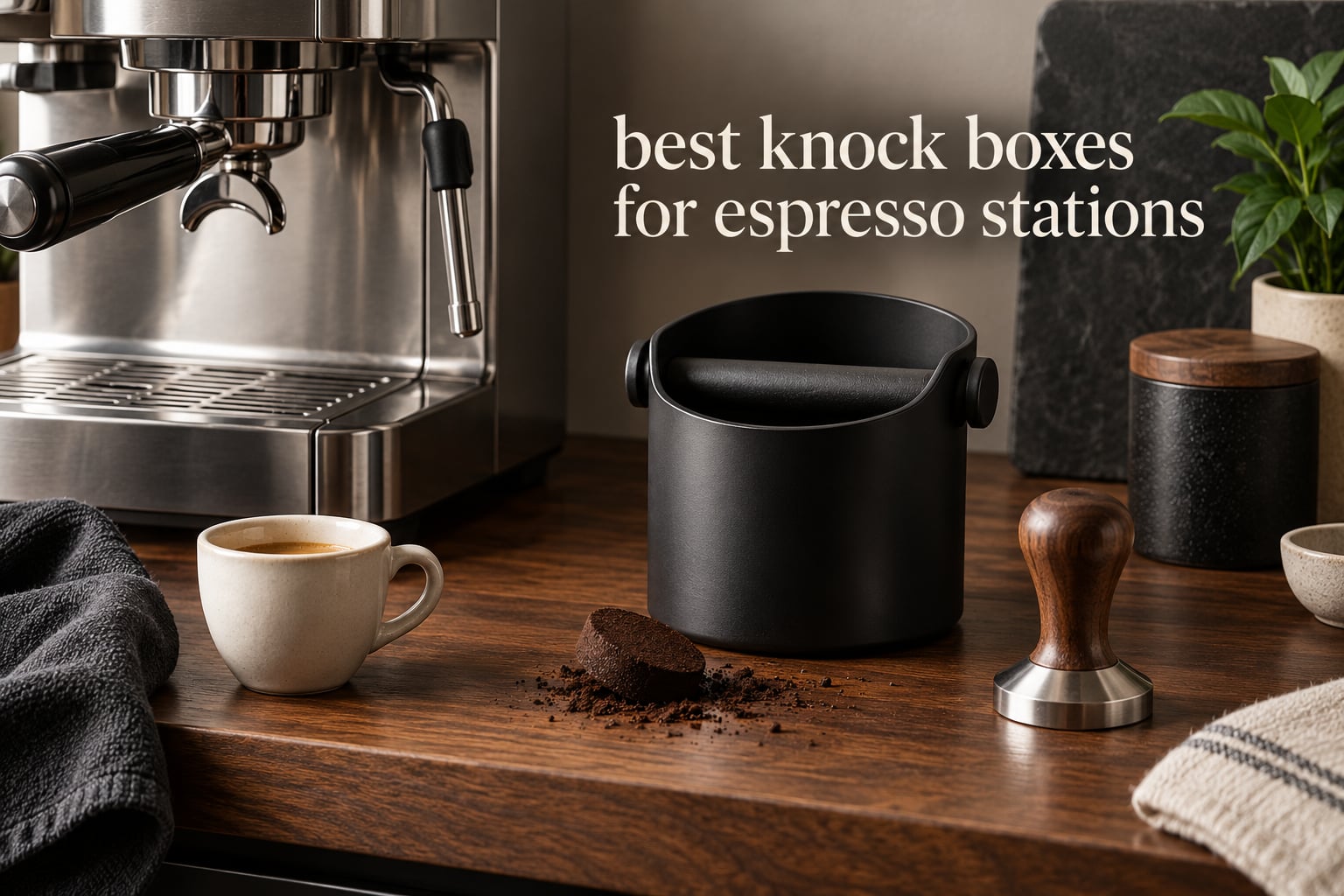 best knock boxes for espresso stations