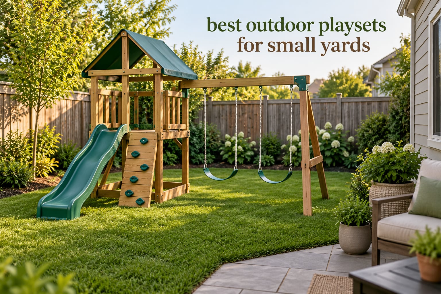 best outdoor playsets for small yards