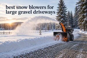 best snow blowers for large gravel driveways