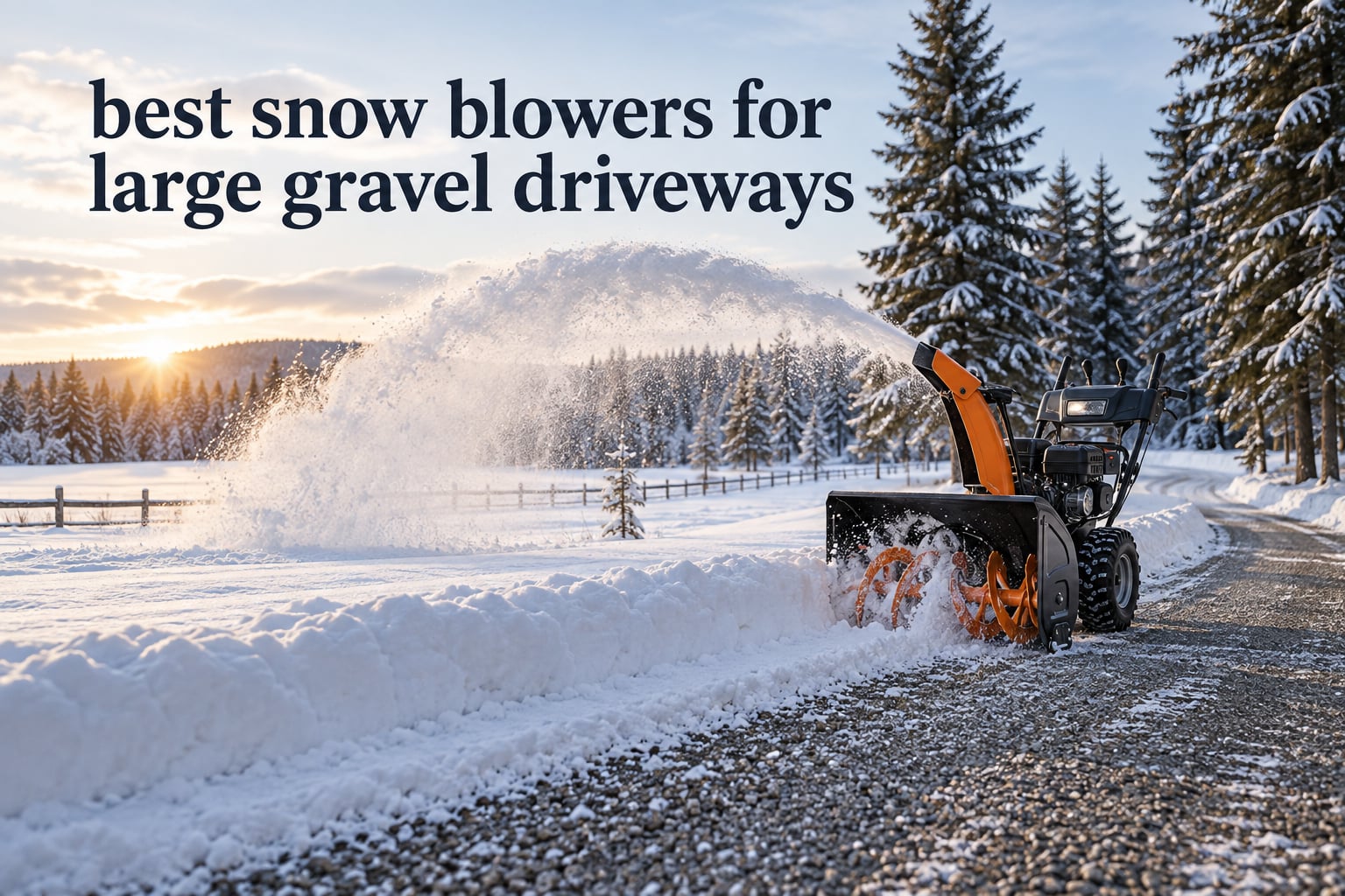 best snow blowers for large gravel driveways