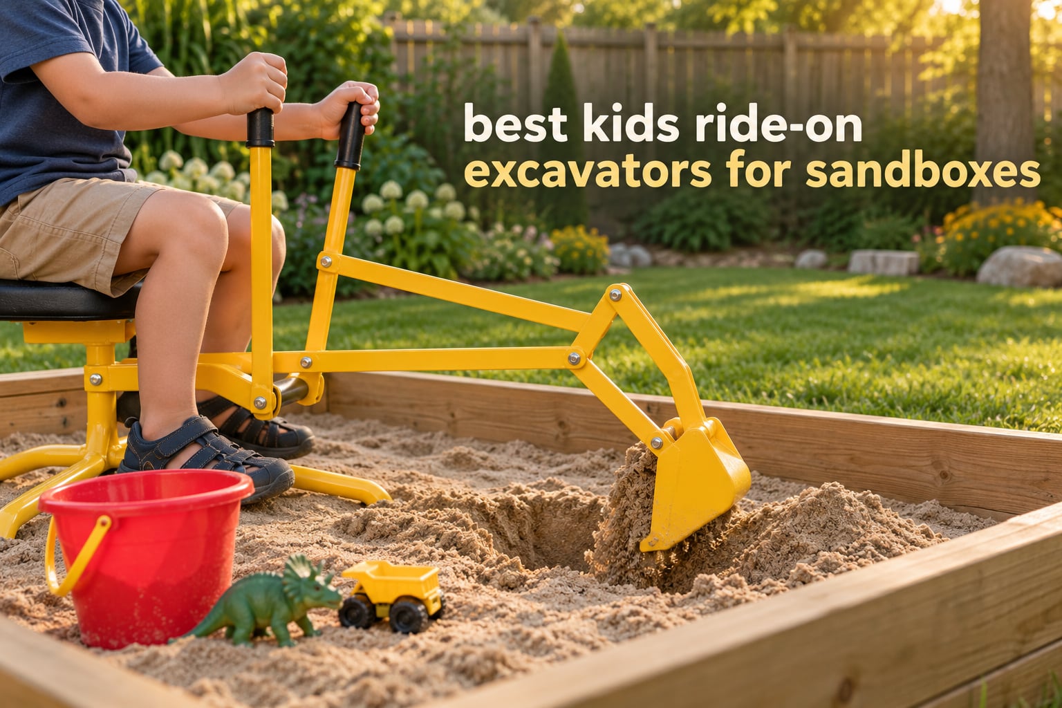 best kids ride-on excavators for sandboxes