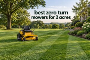 best zero turn mowers for 2 acres