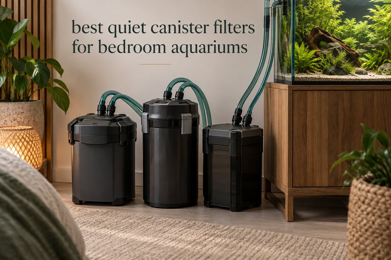 best quiet canister filters for bedroom aquariums