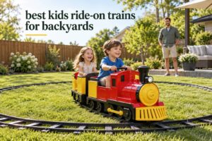 best kids ride-on trains for backyards