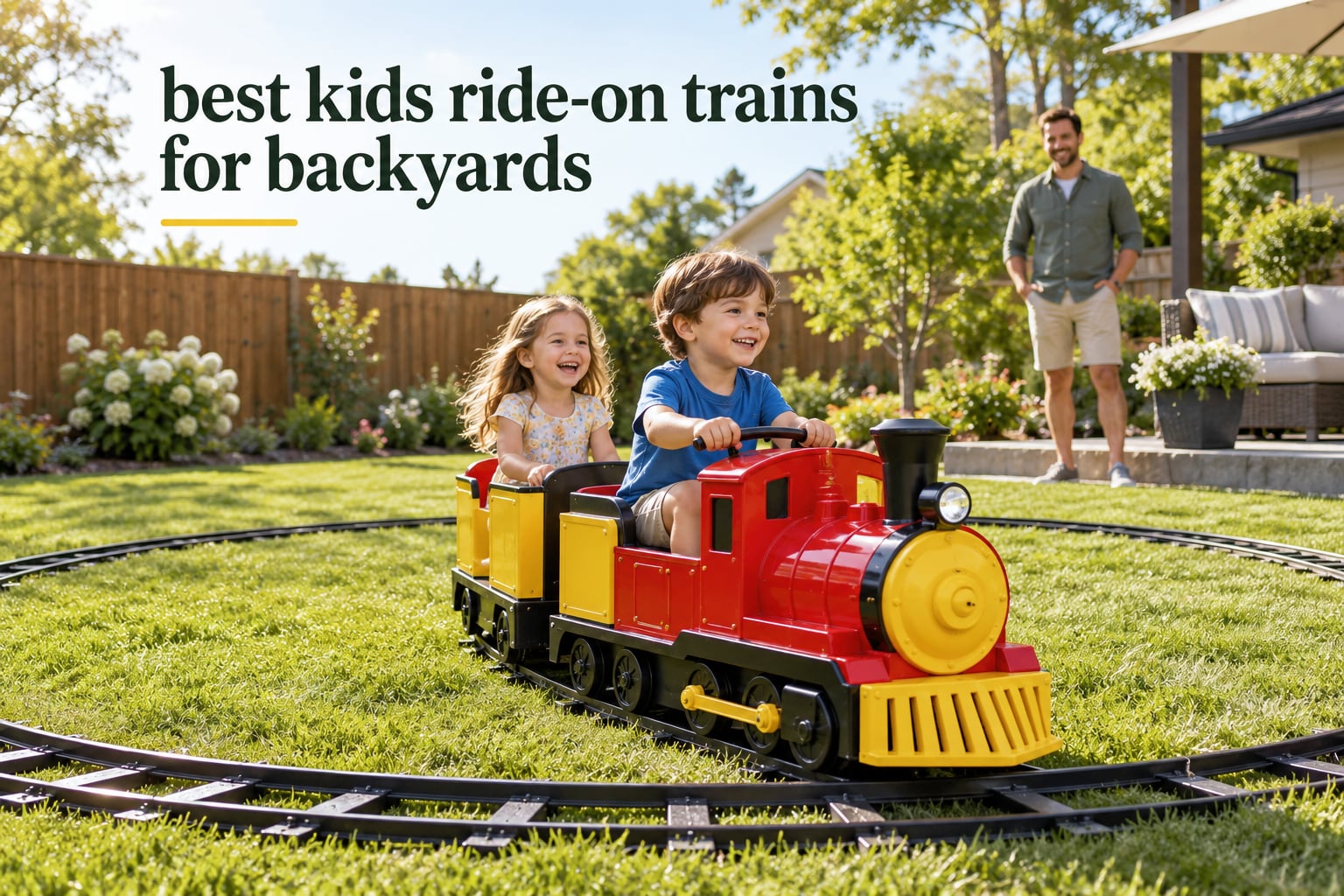 best kids ride-on trains for backyards